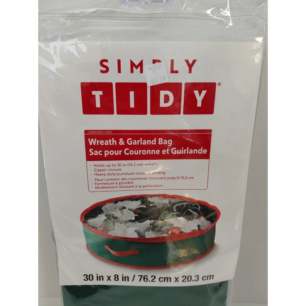 Simply Tidy Christmas Wreath & Garland Storage Bag 30